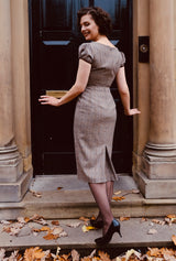 1950s Success Wiggle Dress in Plaid