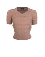 1940s Sweetheart Sweater in Sesame