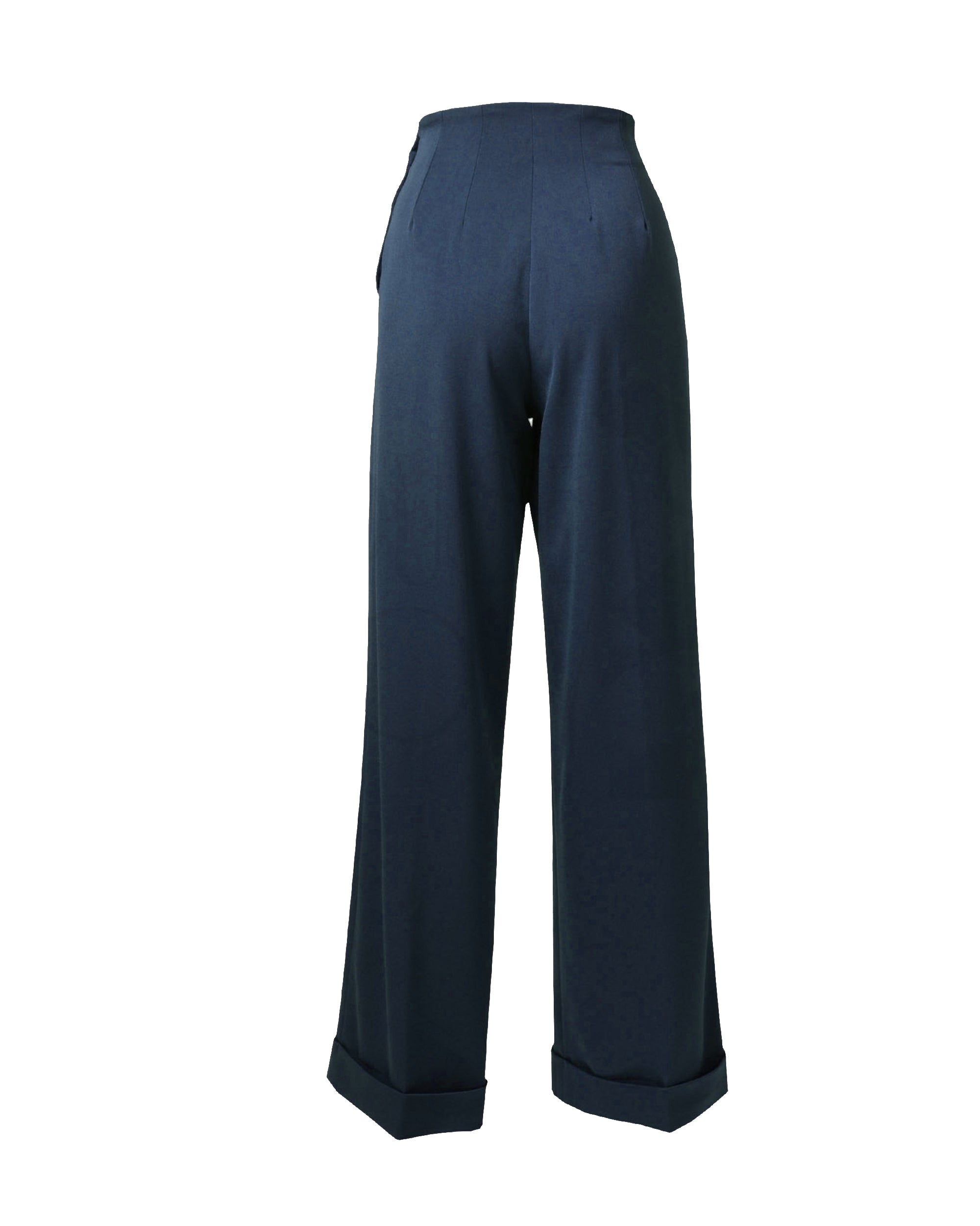 1940s Swing Trousers - Navy