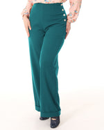 1940s Swing Trousers - Teal