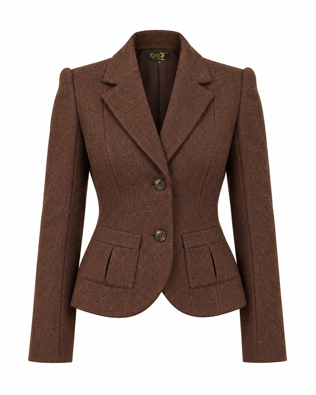 1930s Tailored Jacket - Mahogany Herringbone