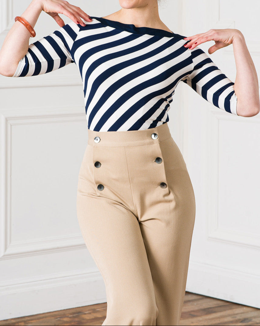30s Sailor Pants - Tan