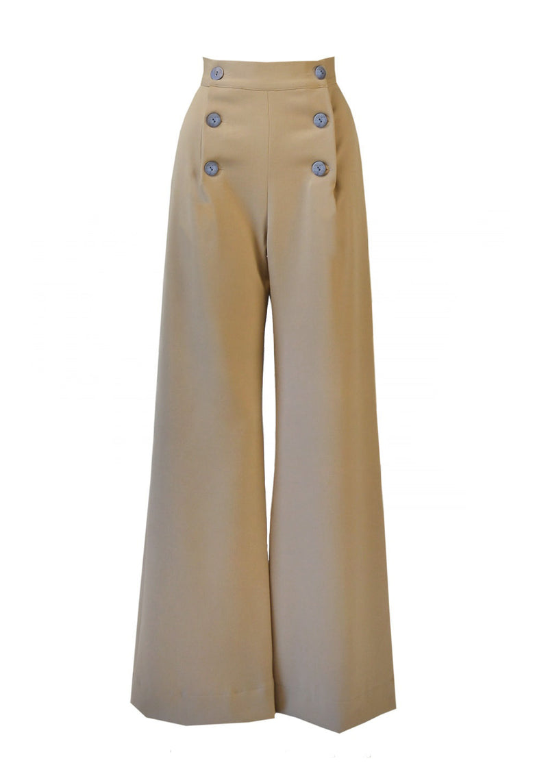 1930s Sailor Pants - Tan