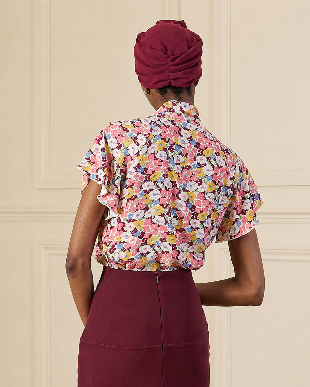 1930s Tie Neck Blouse - Spring Parade