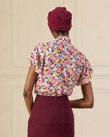 1930s Tie Neck Blouse - Spring Parade