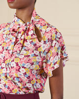 1930s Tie Neck Blouse - Spring Parade