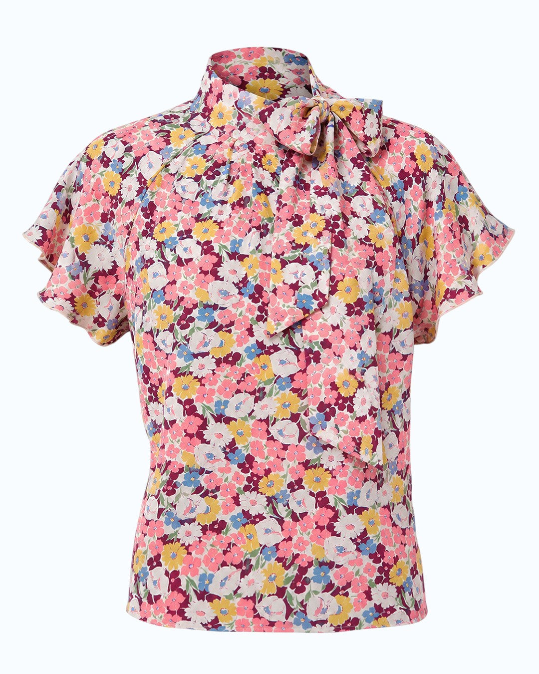 1930s Tie Neck Blouse - Spring Parade