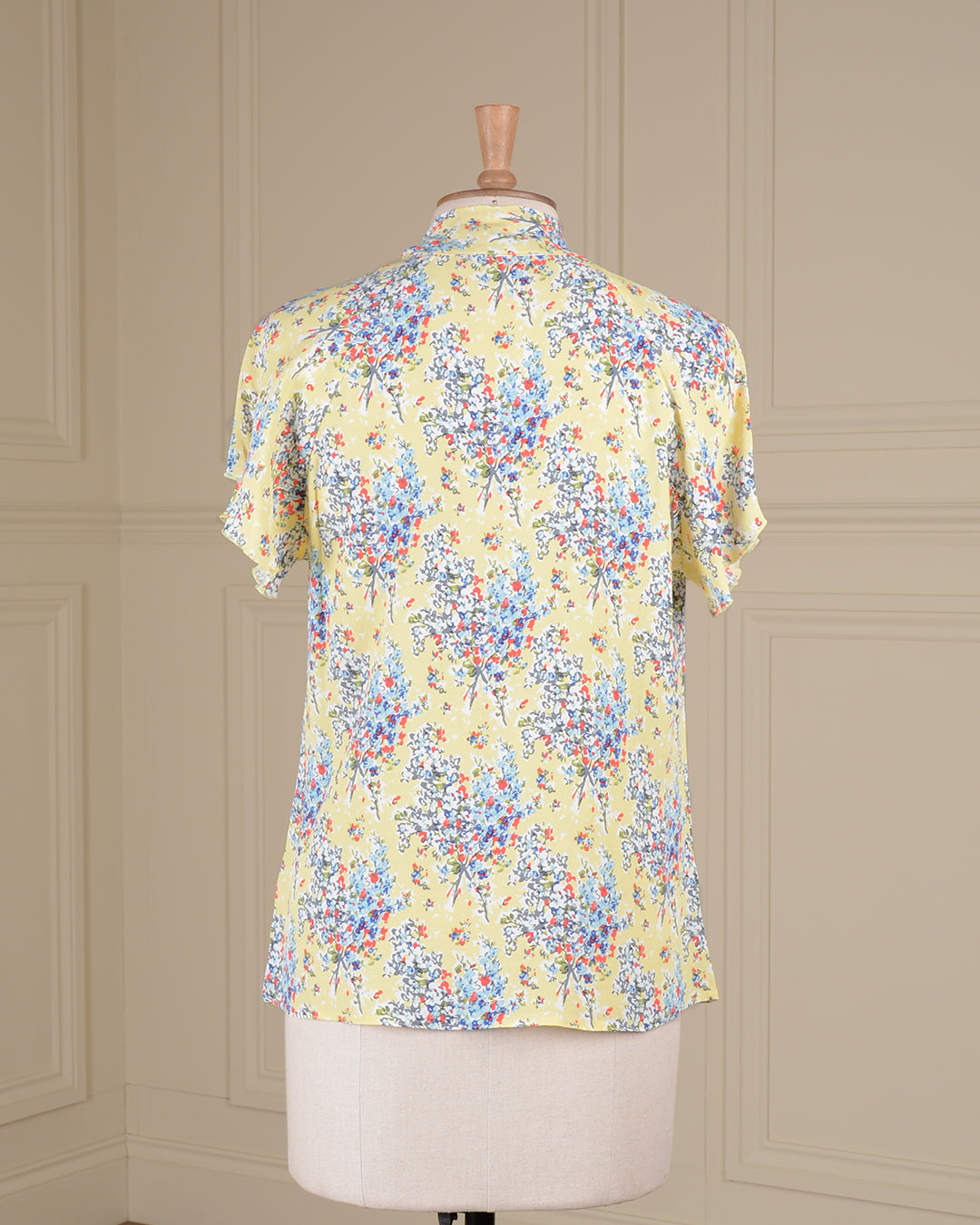 1930s Tie Neck Blouse - Summer Spray