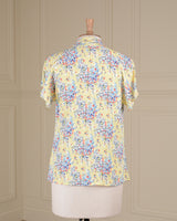 1930s Tie Neck Blouse - Summer Spray