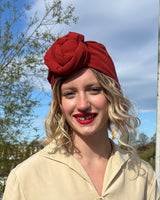 1940s Turban - Rust