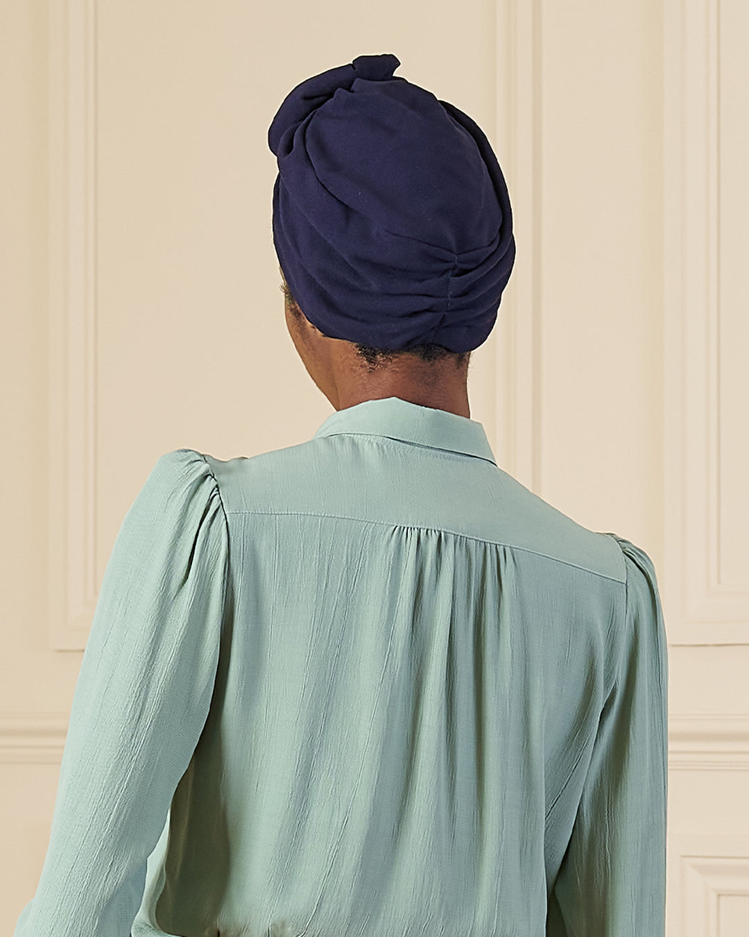 1940s Turban - Navy