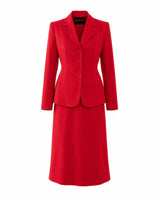 1940s Utility Belle Suit - Red
