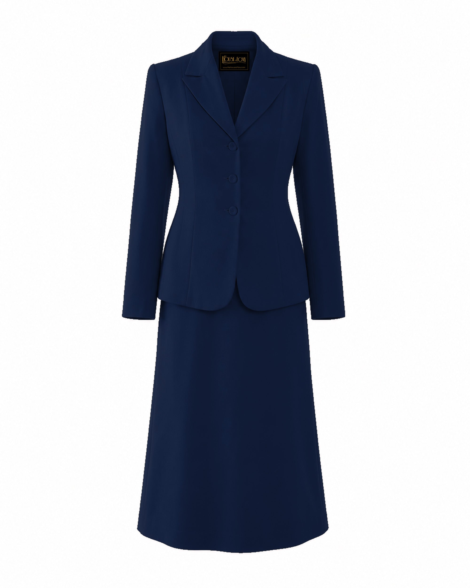 1940s Utility Belle Suit - Navy