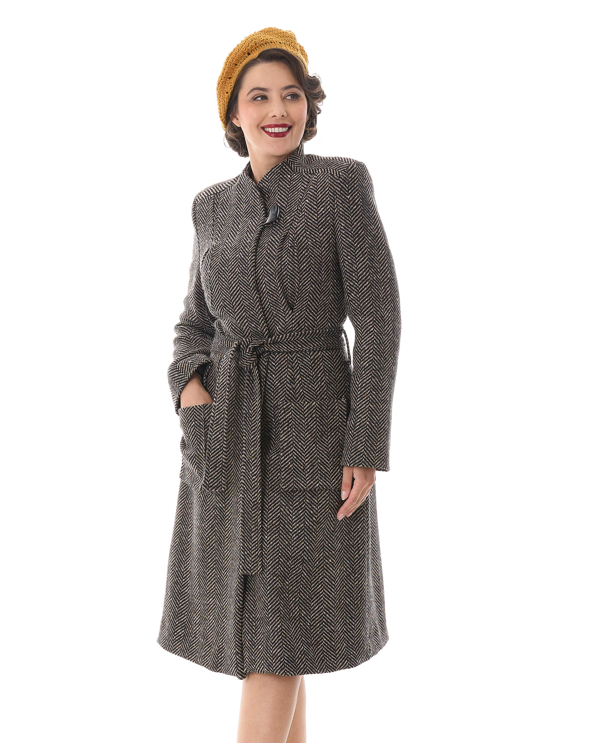 40s Utility Coat - Chevron