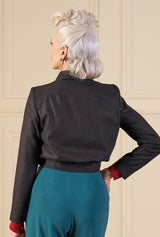 1940s Utility Buckle Jacket in Derby Wool