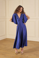 1970s Venus Dress - Azure Blue