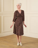1940s Vera Tea Dress - Earth Pearl