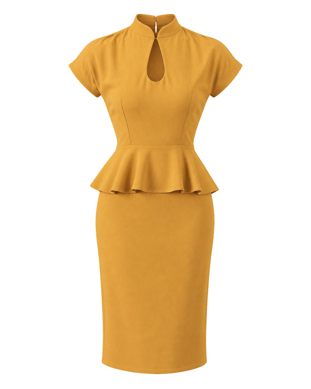 1940s Verity Dress - Mustard