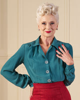 1940s Victory Blouse - Dragonfly