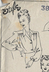 1940s Victory Blouse - Ivory