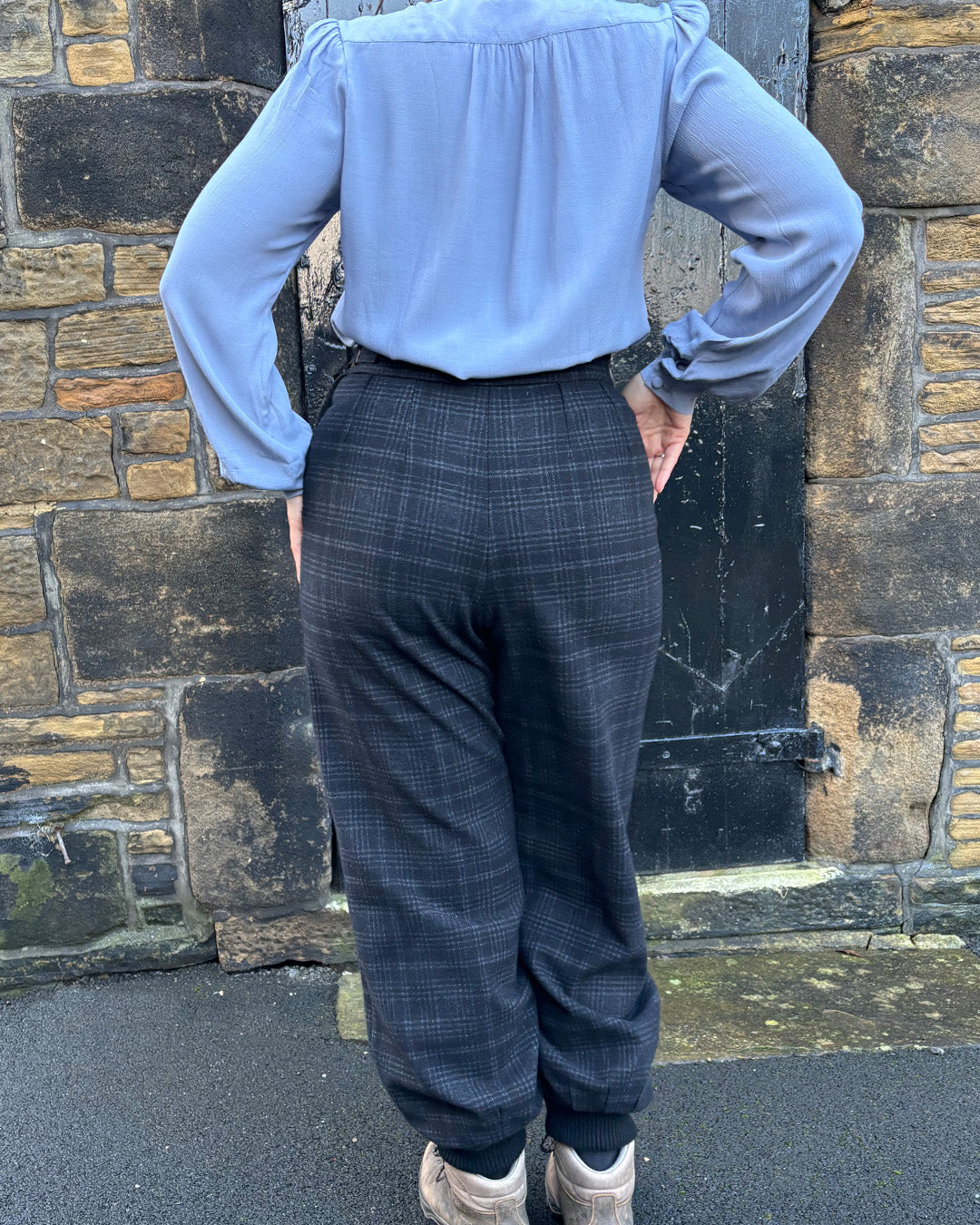 Vintage Ski Pants - Plaid Wool