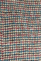 Margot Fitted Waistcoat in Walnut Check Wool