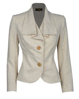 1930s Voyage Waterfall Jacket - Ecru