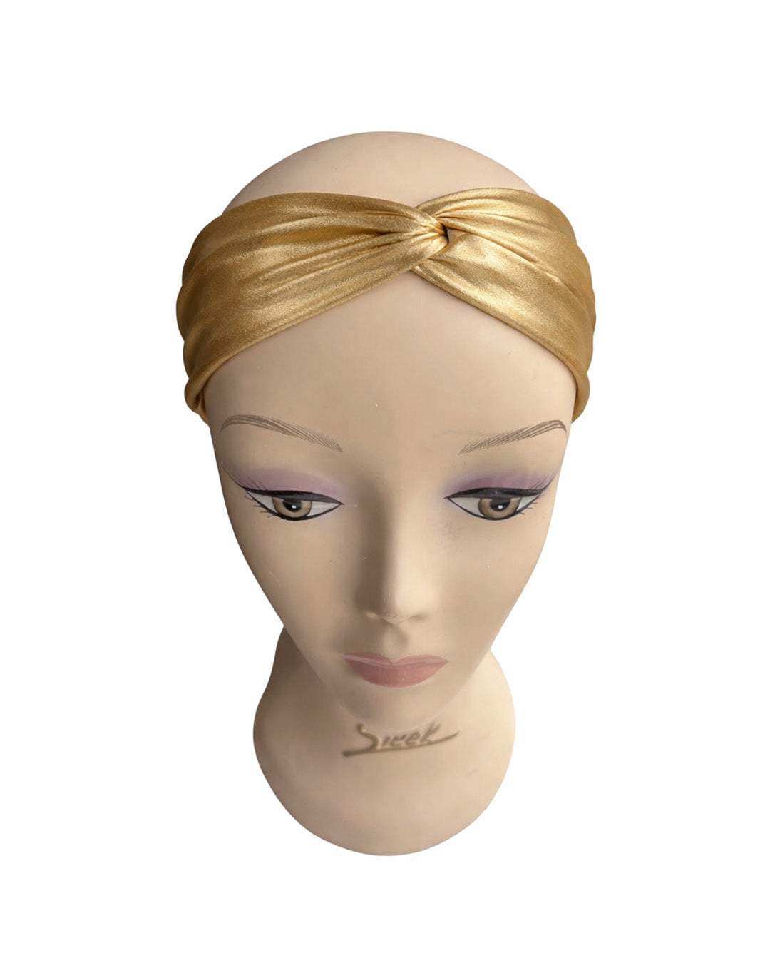 Twist Headband - Gold Satin - product shot