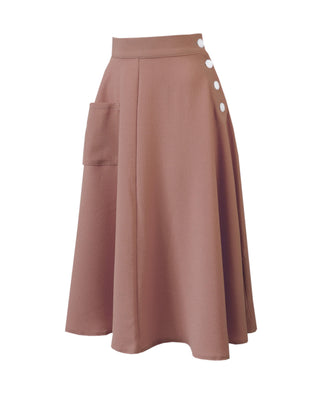 40s Whirlaway Skirt - Warm Taupe