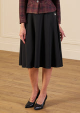 1940s Whirlaway Skirt - Black