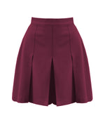 1930s Pleated Shorts - Wine