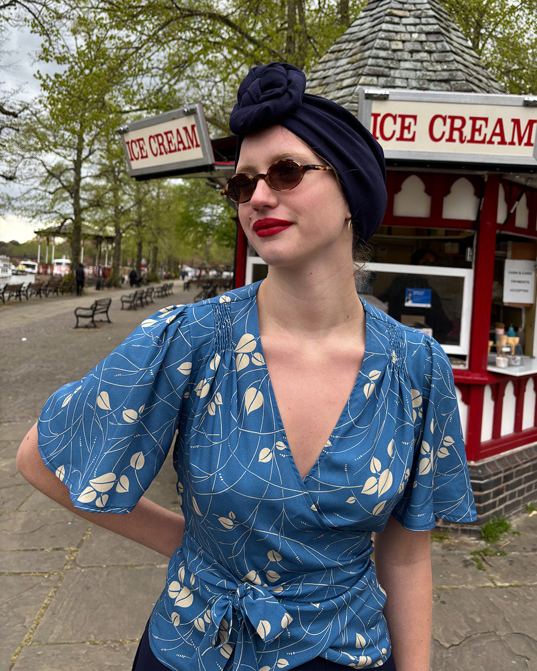 1930s Wrap Blouse - Eden