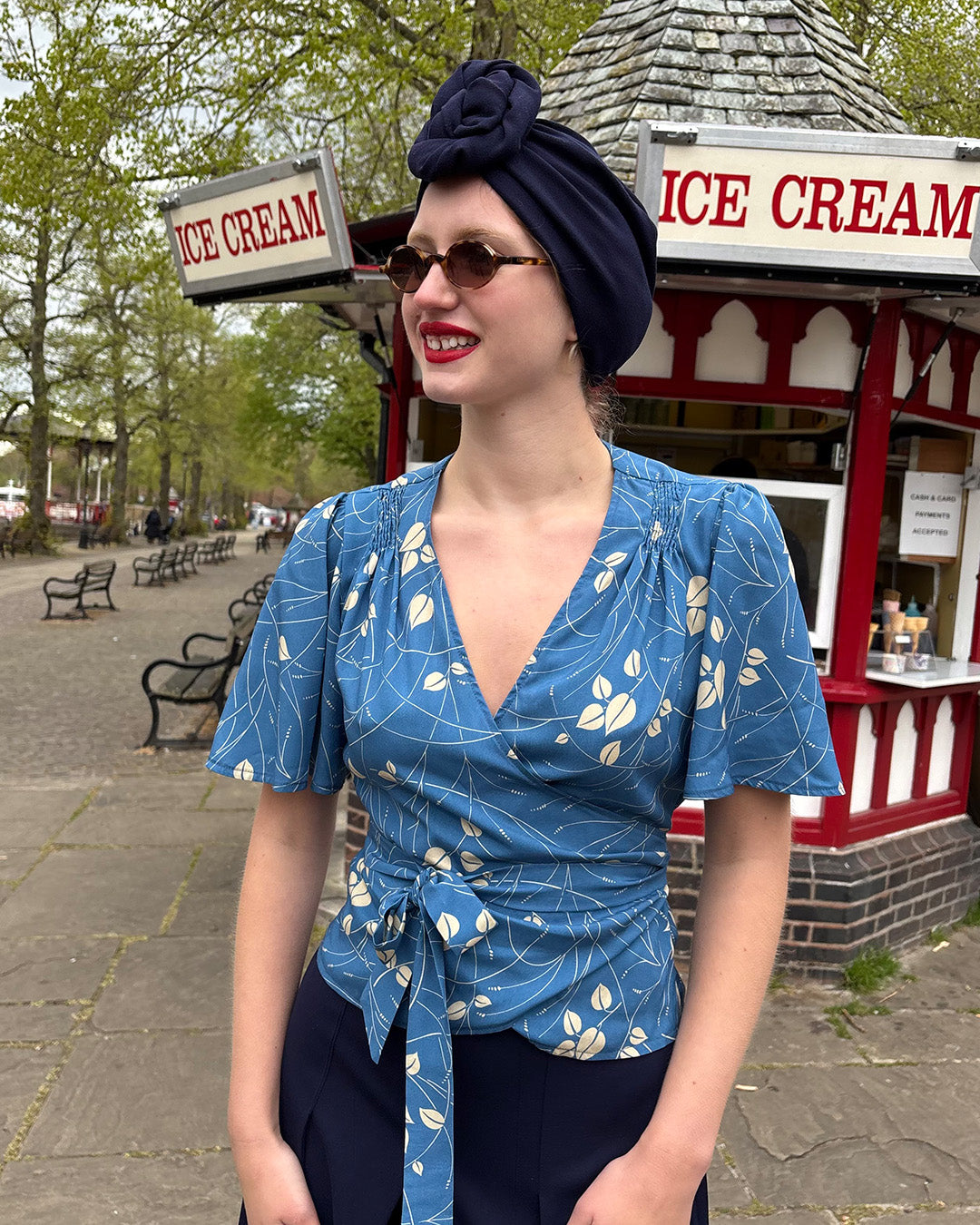 1930s Wrap Blouse - Eden