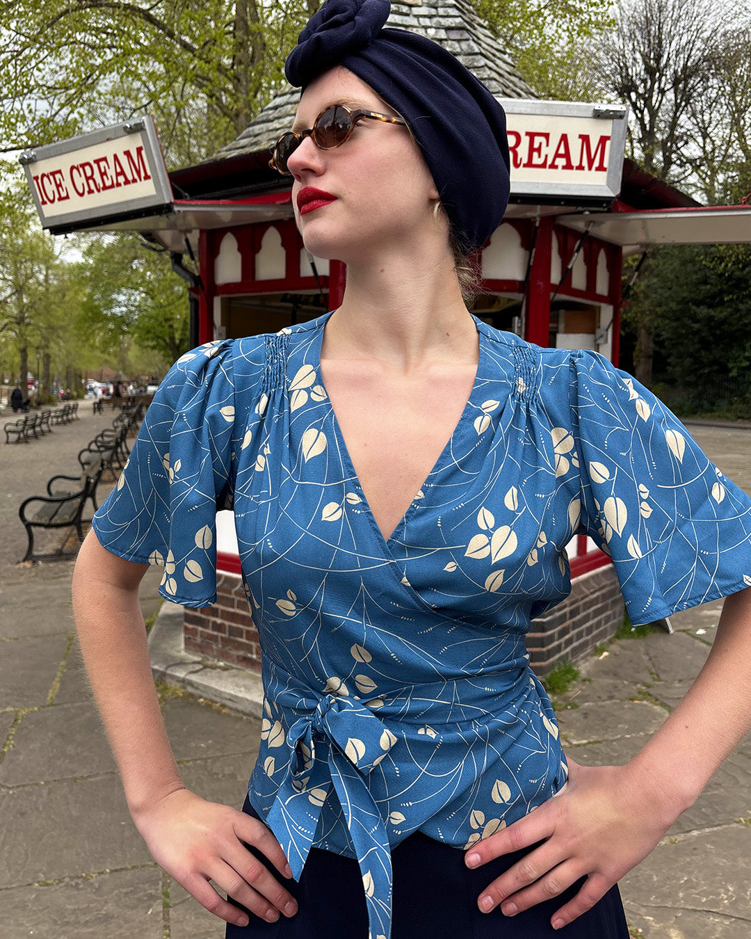1930s Wrap Blouse - Eden